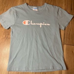 Light Blue Champion‎ T-shirt
